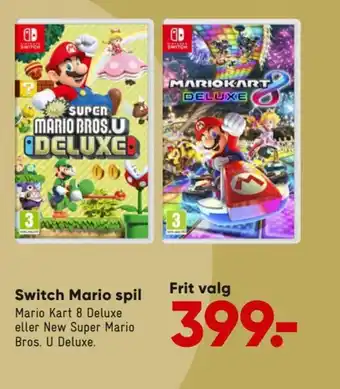 Bilka Switch mario spill tilbud