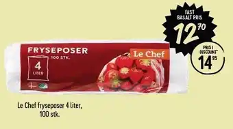 Le chef fryseposer 4 liter