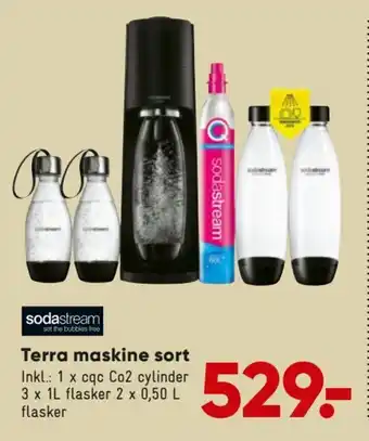 Bilka Terra maskine sort tilbud