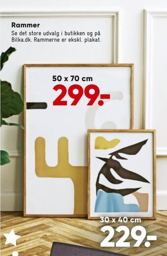 Bilka Rammer tilbud
