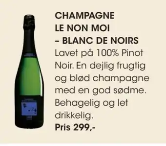 Bilka Champagne le non moi - blanc de noirs tilbud