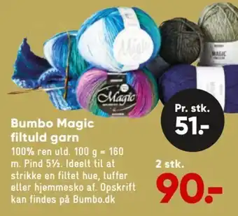 Bilka Bumbo magic fituld garn tilbud