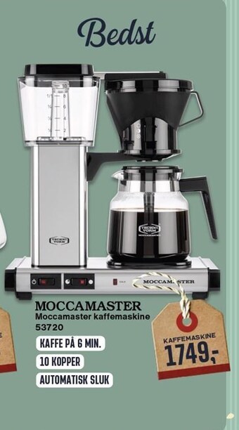 Skousen Moccamaster kaffemaskine tilbud