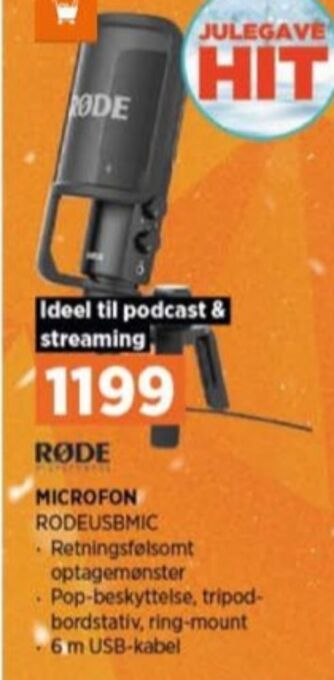 Power Røde microphones mikrofon tilbud