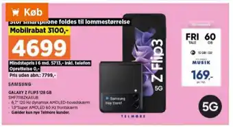 Power Samsung galaxy z flip3 mobiltelefon tilbud