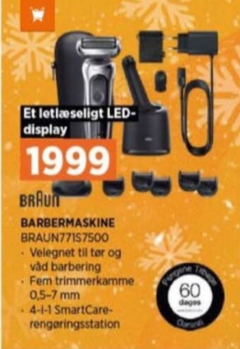 Power Braun barbermaskine tilbud