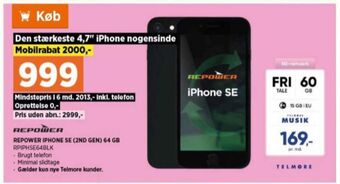 Power Apple iphone se mobiltelefon tilbud
