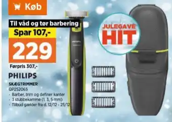 Oneblade skægtrimmer