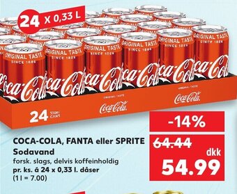 Kaufland Coca-Cola, Fanta eller Sprite Sodavand tilbud