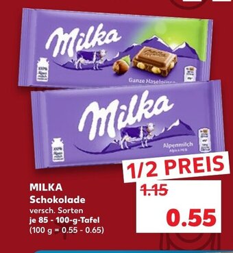 Kaufland Milka Schokolade tilbud