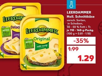 Kaufland DE Leerdammer Holl. Schnittkäse tilbud