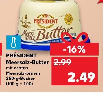 Kaufland Président Meersalz Butter tilbud