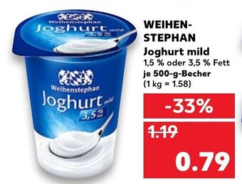 Kaufland DE Weihen Stephan Joghurt mild tilbud