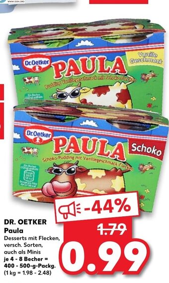 Kaufland Dr. Oetker Paula tilbud