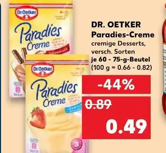 Kaufland Dr. Oetker Paradies -Creme tilbud