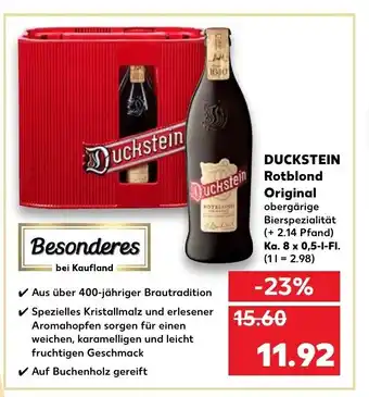 Kaufland Duckstein Rotblond Original tilbud