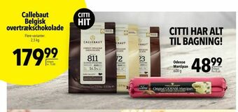 Citti Callebaut Belgisk overtrækschokolade tilbud