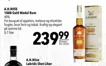 A.H.RIISE 1888 Gold Medal Rum