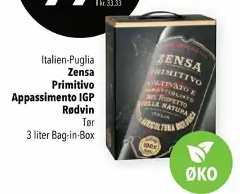 Zensa Primitivo Appassimento IGP Rødvin