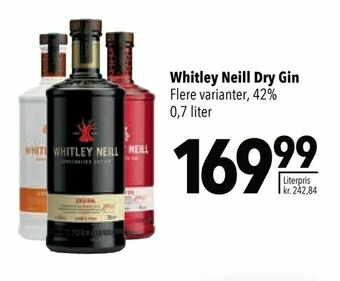 Citti Whitley Neill Dry Gin tilbud