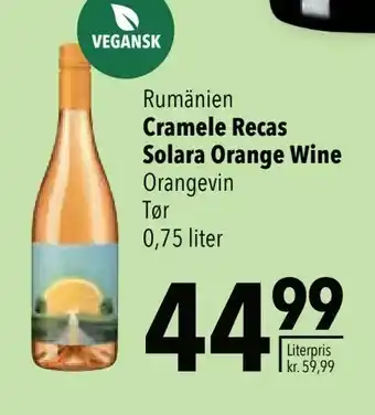 Cramele Recas Solara Orange Wine