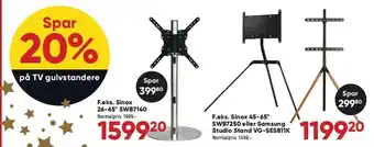 Spar 20% på tv gulvstandere