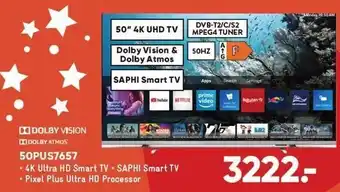 Dolby atmos 50" 4k uhd tv