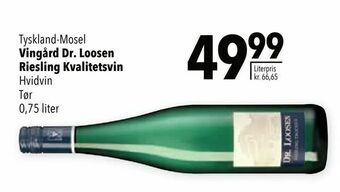 Citti Vingård Dr. Loosen Riesling Kvalitetsvin tilbud