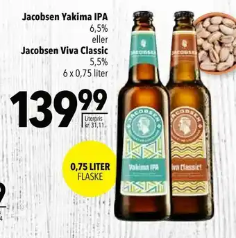 Citti Jacobsen Yakima IPA eller Jacobsen Viva Classic tilbud