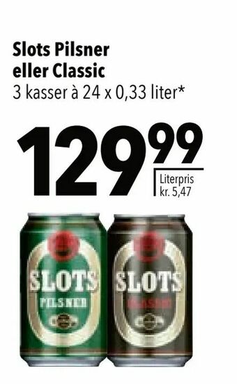 Citti Slots Pilsner eller Classic tilbud