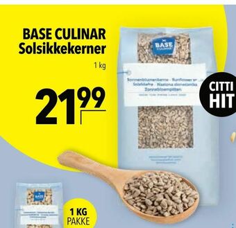 Citti BASE CULINAR Solsikkekerner tilbud