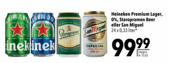 Citti Heineken Premium Lager, 0%, Staropramen Beer eller San Miguel tilbud