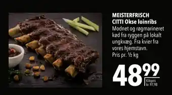 Citti MEISTERFRISCH CITTI Okse loinribs tilbud