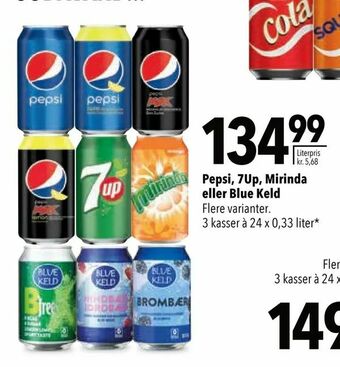 Citti Pepsi, 7Up, Mirinda eller Blue Keld tilbud