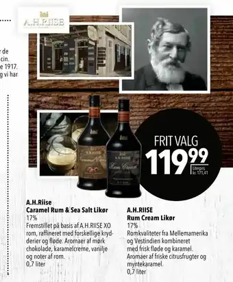 Citti A.H.Riise Caramel Rum & Sea Salt Likør tilbud