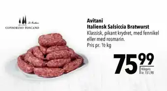 Avitani Italiensk Salsiccia Bratwurst