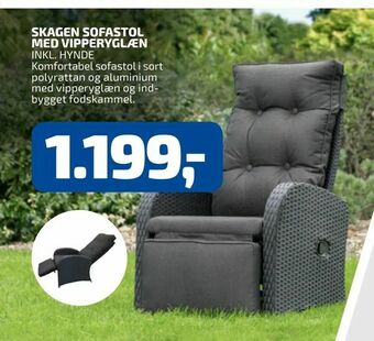 Skagen sofastol med vipperyglæn