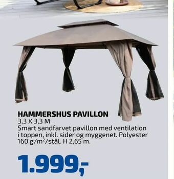 Davidsen Hammershus pavillon tilbud