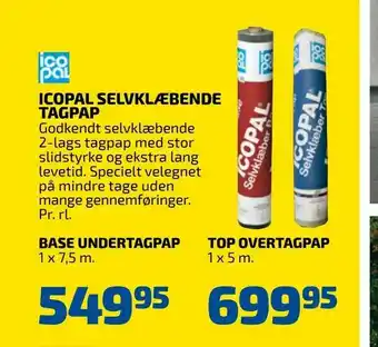 Icopal selvklæbende tagpap