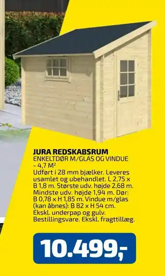 Jura redskabsrum