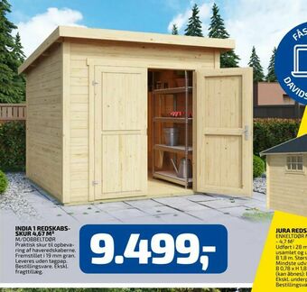 Davidsen India 1 redskabsskur 4,67 m2 tilbud