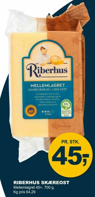 Let-Køb Riberhus skæreost tilbud
