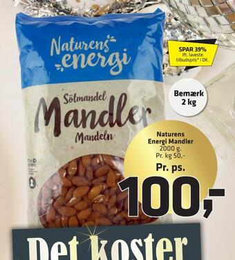 Fleggaard Naturens energi mandler tilbud
