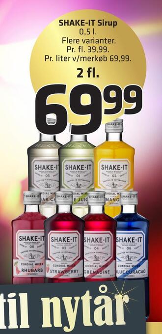 Fleggaard Shake-it sirup tilbud