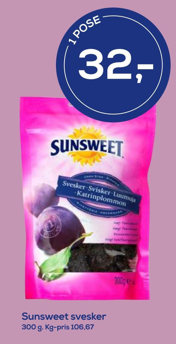 Sunsweet svesker tilbud hos Irma
