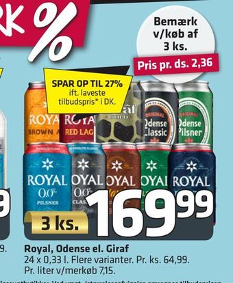 Fleggaard Royal, odense el. giraf tilbud