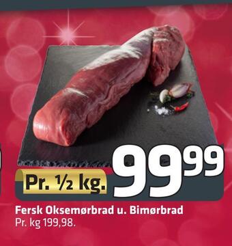 Fleggaard Fersk oksemørbrad u. bimørbrad tilbud