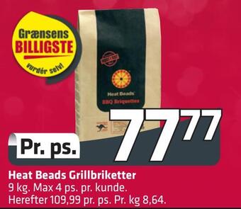 Fleggaard Heat beads grillbriketter tilbud