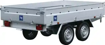 Johannes Fog fog trailer jf260 kassemål 260x150x35cm totalvægt 750kg inkl tilbehørspakke tilbud