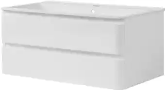 Johannes Fog miami badmøbel 90cm højglans hvid 47,5x90x50cm uden vask tilbud